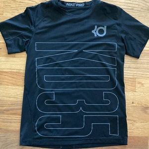 Nike Pro KD35 Dri-fit Fitted Black Top Size Large
